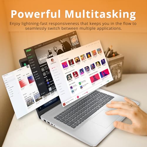 Image of HP 17.3 inch HD+ Touchscreen Laptop, Intel Core 5 120U, 32GB DDR4, 1.16TB Storage (1TB SSD+160GB Docking Station Set), Intel Graphics, 720p HD Camera, Wi-Fi 6, Win 11 Pro, Silver