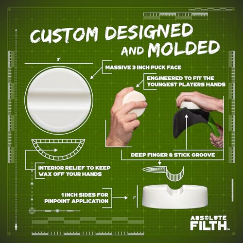 Absolute Filth -Zero Day Hockey Tape Wax (Medium Tack)- Premium Stick Protection & Grip - Thumbnail 5