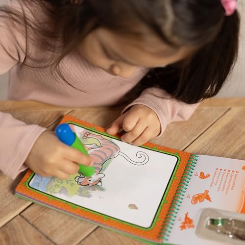 Image of Melissa & Doug On The Go Water Wow! Reusable Water-Reveal Coloring Activity Pad - Jungle (Pack of 6)