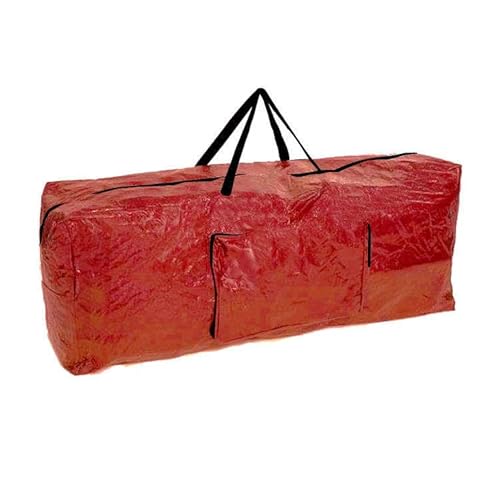 Ram® Red Extra Large Christmas Tree Storage Bag Suitable for up to 7ft Trees With Side Pocket Pouch