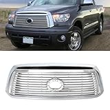 SAIQINGSP Chrome Front Grille Compatible with 2010-2013 Toyota Tundra Limited Style Pickup Upper Bumper Grill Replace for 531000C240,TO1200345