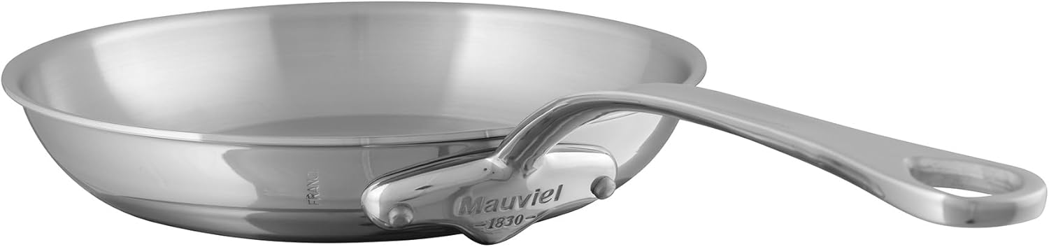 Mauviel M'Urban 4 Tri-Ply Stainless Steel Frying Pan With Cast Stainless Steel Handle, 11.8-in, Made In France