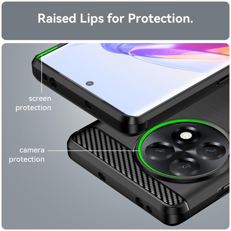 Image of Hybrid Carbon Fiber Back Case for OnePlus 11R (Black)