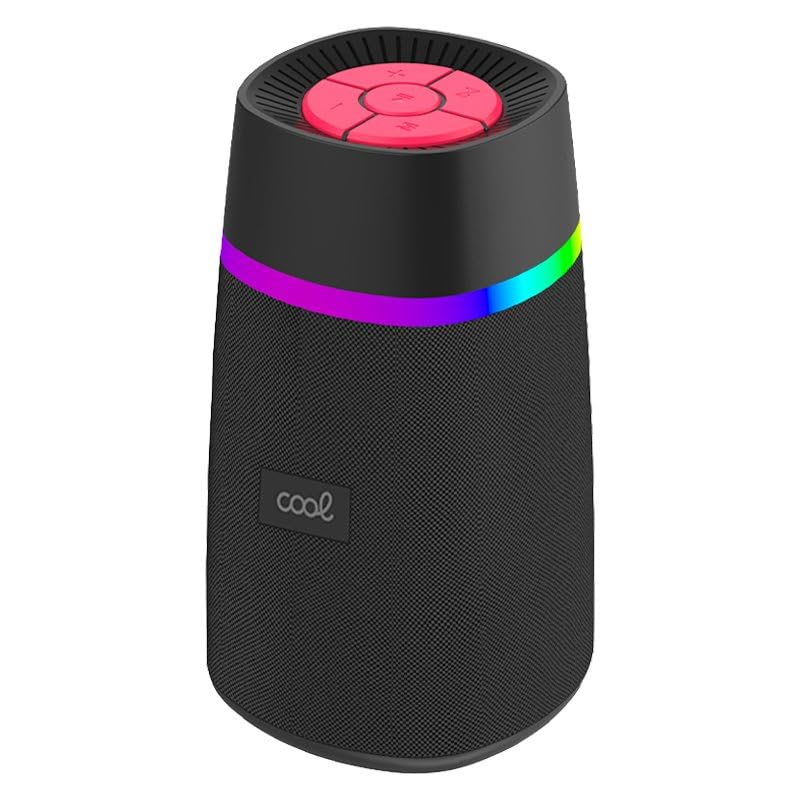 Haut-parleur Bluetooth TWS pour animer vos soirées avec son gradient rouge