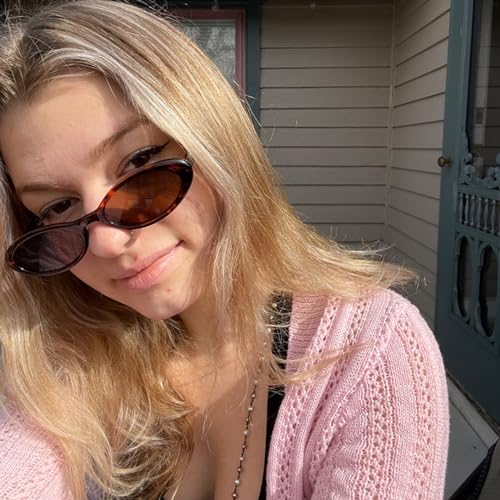 JUDOO Retro Oval Sunglasses for Women Men 90s Vintage Cat Eye Glasses Oval Glasses UV400 Protection Driving Sun Glasses4