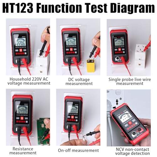 Image of XIRUJNFD Smart Digital Multimeter HT123 TM-510 4000 Counts, Automatic Voltage Tester With Non-Contact Voltage for AC /DC (1)