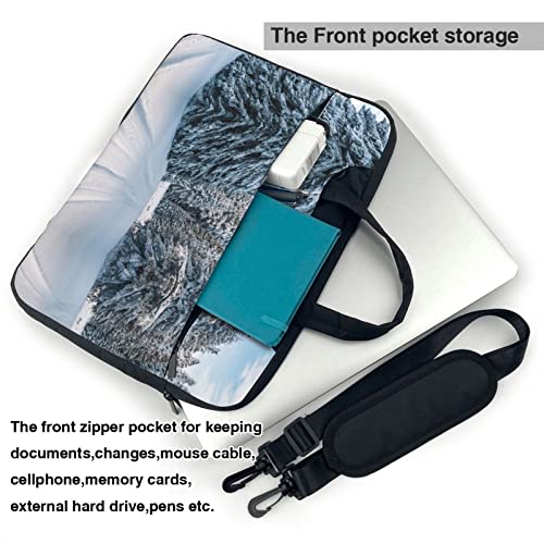 Bolso Maletín para Laptop Unisex 14 Pulgadas Negro miniatura 4