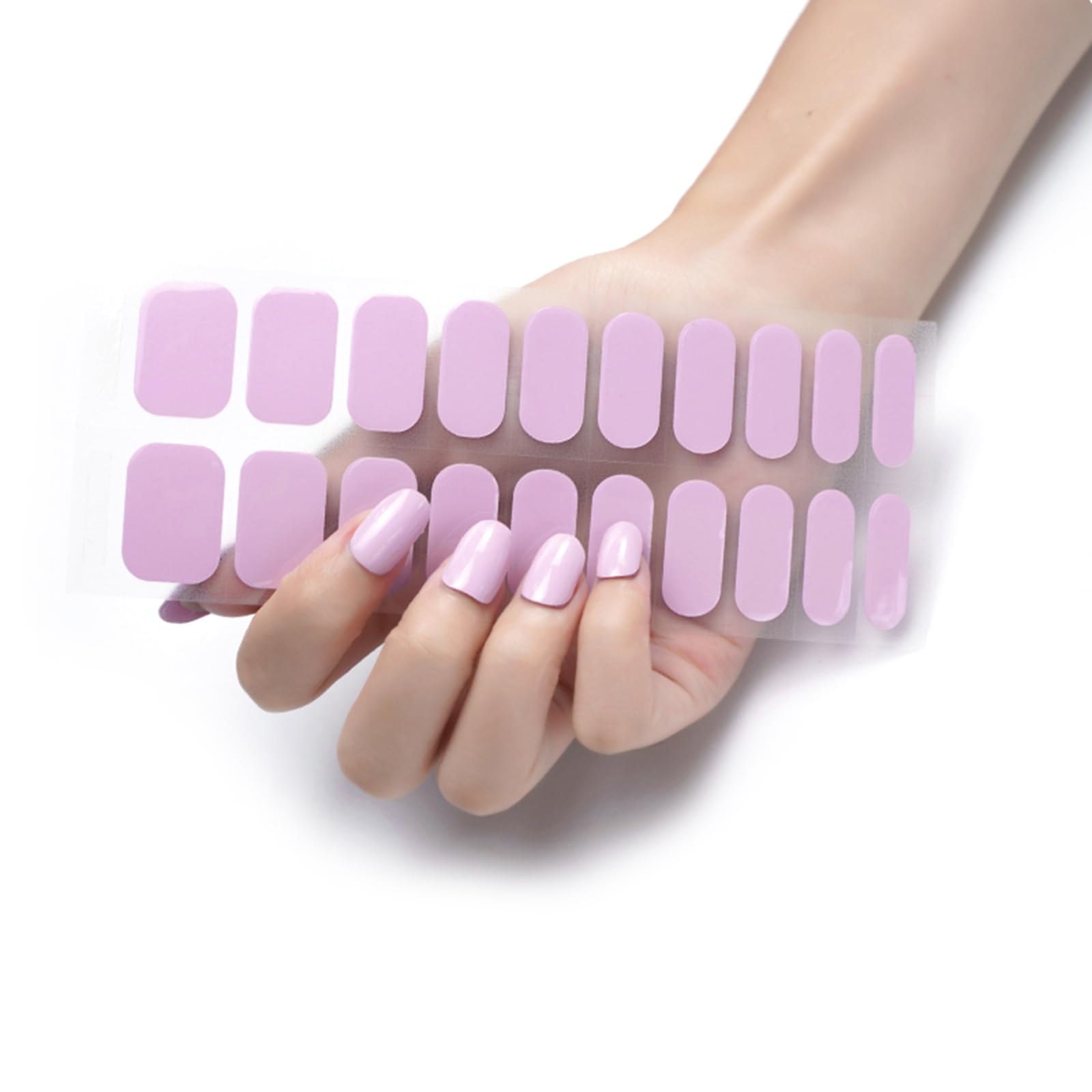 20Pcs / Pack Nail Wraps Women Nail Polish Strips Color Adhesive Fingernail Stickers Nails Acrylic Strips Gel Polish Stickers Kit Gel Adhesive Wraps No Uv Light Needed Decals