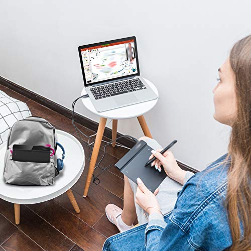 Tableta gráfica digital para dibujo y animación, con sensibilidad de presión de 8192 niveles y soporte de inclinación de 60°, ideal para educación artística miniatura 3