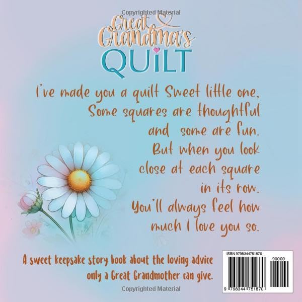 A Keepsake Baby Book From Great Grandma - Great Grandma's Quilt: New Baby Shower Gift Story Book From Great Grandmother / Kid's Book About Great Grandparents / Grandchild - Image 2