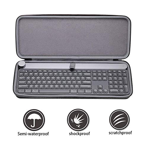 XANAD Funda rígida para teclado inalámbrico Logitech Craft, bolsa de transporte