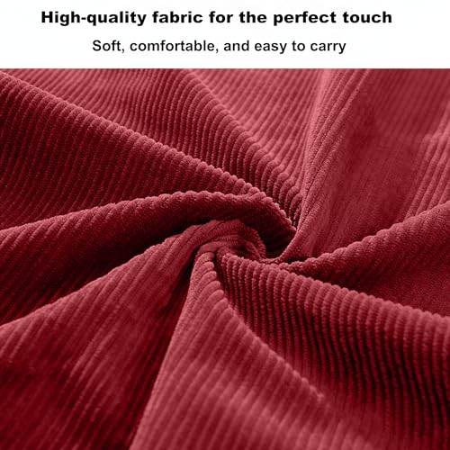 Image of 2026 Corduroy Tote Bag with Zipper Large Casual Handbags Shoulder Purse for Women