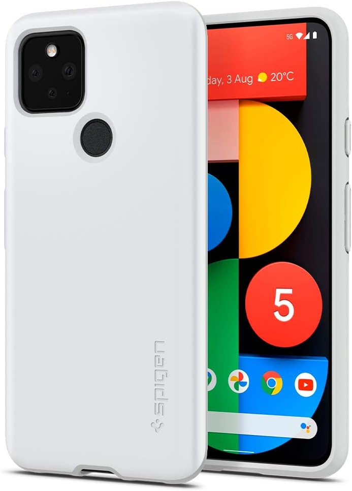 Spigen Thin Fit Designed for Pixel 5 Case (2020) - White