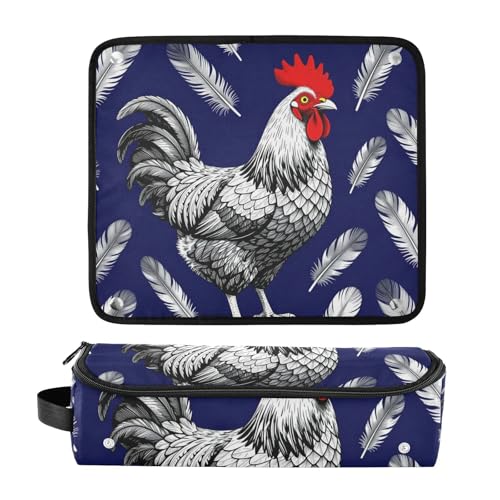 Organizador de viaje para herramientas de cabello resistente al calor con bolsa impermeable para planchas y rizadores miniatura 3