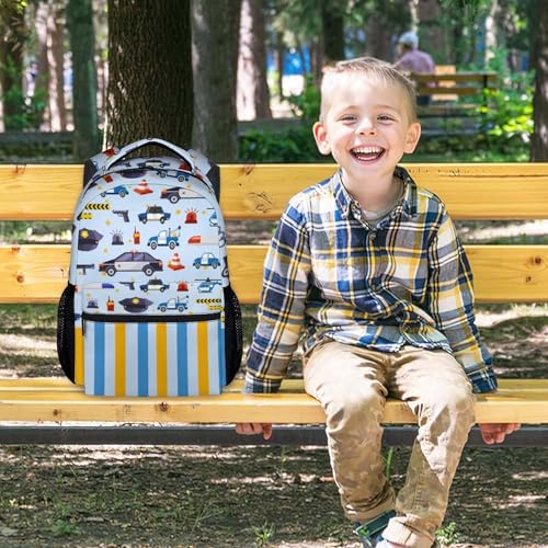 Boys Backpack - School Bookbag - Backpack for Kids - Car Back Pack for Boys 6-8, 17 Inch Toddlers Schoolbag2