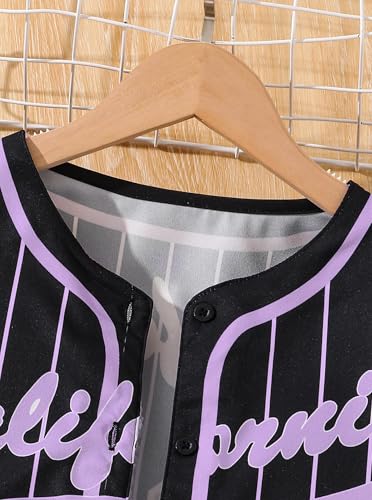 Image of Hilinker Girls Graphic 3 Piece Outfits Short Sleeve Striped Cardigan and Crop Cami with Shorts Set