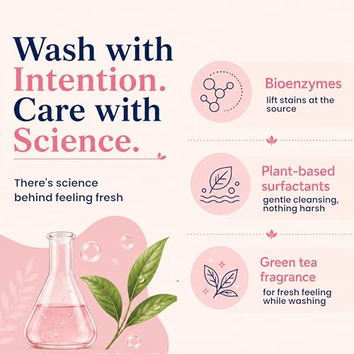 Image of Undergarment Liquid Wash 400ml | Intimate Wear Cleanser - Washing Liquid | Removes Odour & Stains | Fabric Care Wash for Delicate Clothes | Pack of 1