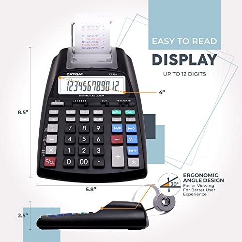 Catiga CP New & Upgraded 2024 Printing Calculator Adding Machine 10 Key thumb #4