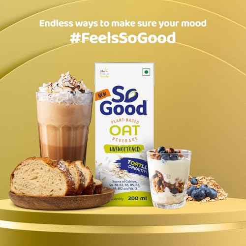 Image of So Good Oat Beverage Unsweetened 200ml 1.2L (6 x 200ml)