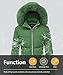 MOERDENG Women's Winter Windproof Warm Down Coats Waterproof Thicken Hooded fashions Puffer Jacket Green 06-S
