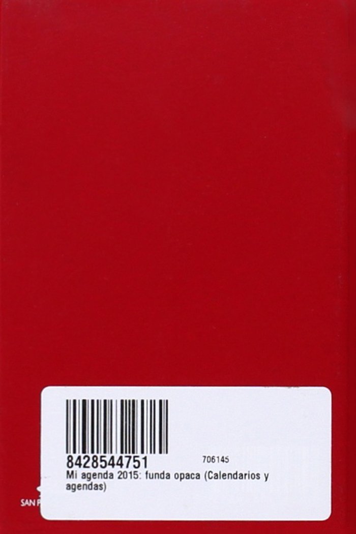 Mi agenda 2015: funda opaca (Calendarios y agendas)