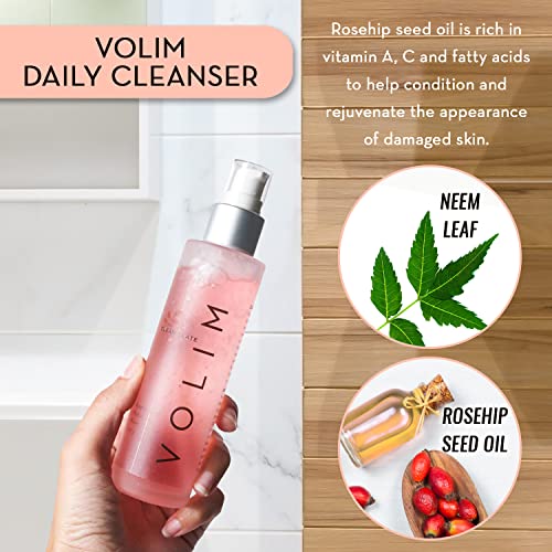 Volim Clean Slate Rosehip Oil Facial Cleansing Gel, Gentle Natural Face Wash #TOP5