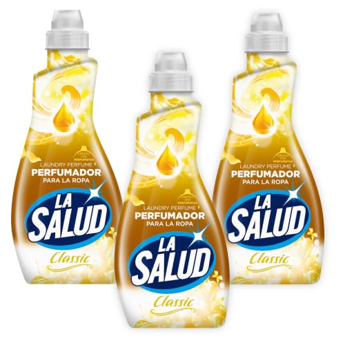 La Salud Classic Pack 3 x 720 ml | Perfumador para la Ropa | Fragancia Intensa para Lavadora, Textiles del Hogar, Sábanas y Toallas | Hasta 108 Lavados