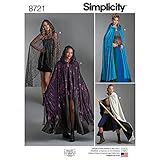 Simplicity 8721 Women's Cape Costume Sewing Pattern, One Size
