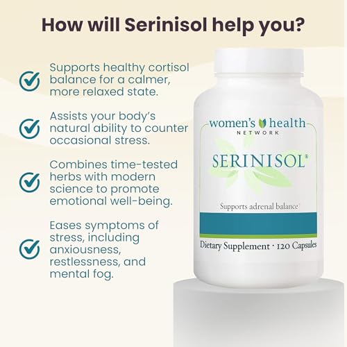 Women's Health Network Serinisol, Cortisol Supplements for Women, Cortisol Reducer for Women with Phosphatidylserine, 120 Capsules - Image 4