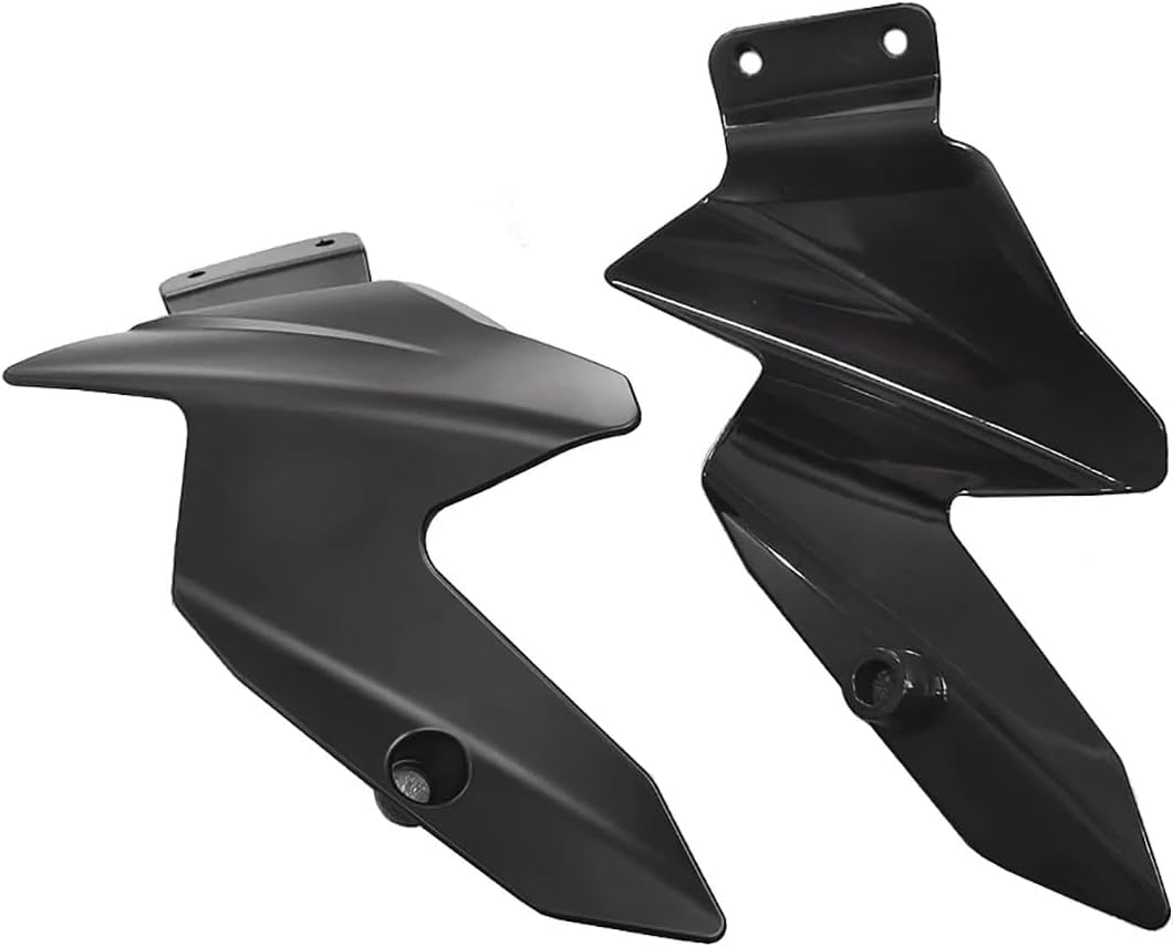 Parabrezza Moto Spoiler per Benelli TRK502 TRK 502 BJ500GS-A TRK502 TRK502X,Antivento Deflettore del Vento per Moto Estensione Paravento,A/Black