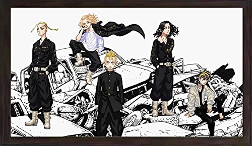 東京卍リベンジャーズ ダイヤモンドアートツール 5D Diyのダイヤモンド塗装キット ダイアモンドビーズ絵画 刺繍キット 5Dダイヤモンド塗装キット クロスステッチキット 絵画キット 塗装ツール DIY 手作り絵画手芸キット 5D モザイクアート ダイヤモンド塗装 全面貼り付けタイプ 萌え 誕生日 東京 リベンジャーズ グッズ 30x70cm