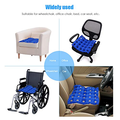 Cucudy Portátil 18 * 18 polegadas PVC Air Insuflável Almofada Do Assento Ponto de Pressão Alívio Da