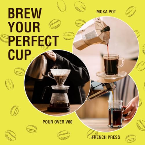 Image of 7 Elements Coffee Roasters Honey Sun Dried Ground Coffee - 250 g (Pack of 1) | Medium Roast (Pour-over Grind) | 100% Arabica Freshly Roasted Coffee Grounds | AA Grade | Rich Flavorful Coffee