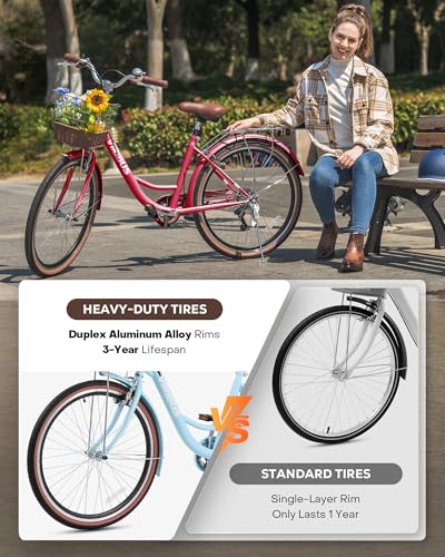 VIRIBUS 7-Speed Cruiser Bike