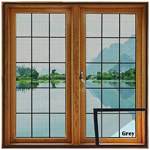 ARESTAL (60x60 inch)-5x5 Ft (Pack 1), Colour Grey, Pre-Stitched, Windows Mosquito Net, Insect Net Adhesive with Hook and Loop for Window Frame,Wooden Frame| Highly Durable and Safe-image-7