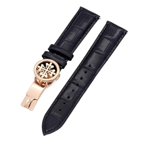[SZLBYKCE] Genuine leather watch strap 19MM 20MM 22MM Watchbands For Patek Philippe Wath bands With Stainless Steel Deploy Clasp