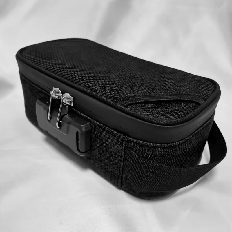 Borsa Porta Trucchi con Lucchetto a Combinazione, Organizer da Viaggio Portatile per Uomo/Donna, Scatola per Trucchi con Chiusura, borsette da Toilette per la Bellezza.
