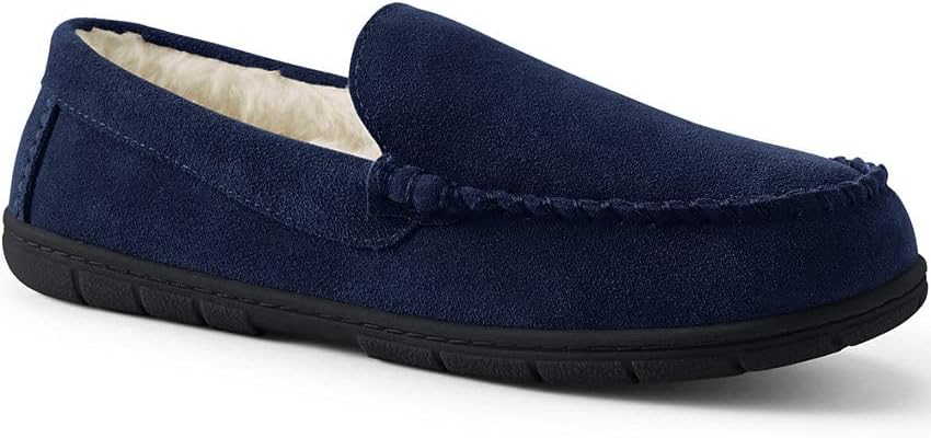 Suede Leather Moccasin Slippers Indoor 
