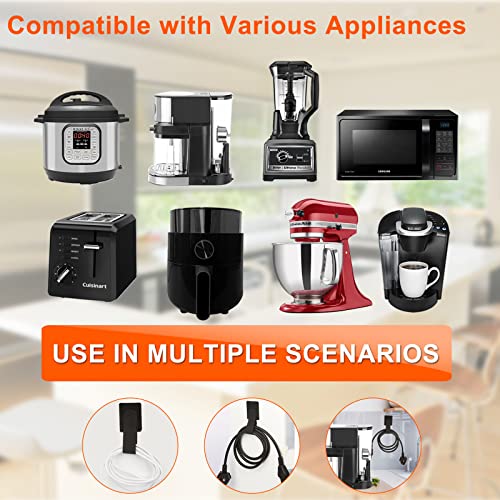 Cord Organizer For Kitchen Appliances 10 Pcs, Appliance Cord Organizer Stick On Curved Surfaces, Kitchen Appliance Cord Winder With Strong Adhesive Tape For Stand Mixer, Air Fryer, Pressure Cooker #TOP5