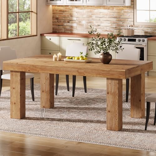 Solid Wood Dining Table for 4-6