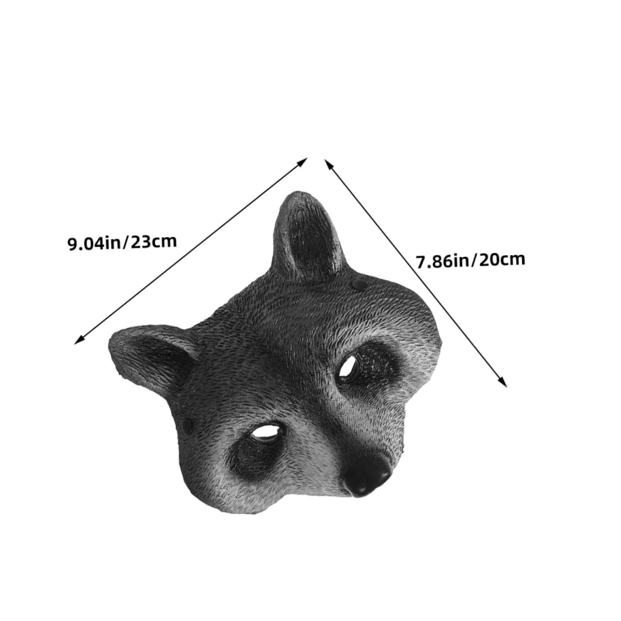 Healvian 2 Pezzi Maschere Animali Faccia in Schiuma PU Maschere Costume Procione Realistiche per Halloween Cosplay e Feste Leggere e Regolabili per Adulti e Adolescenti