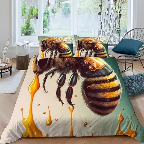 Housse de couette microfibre animaux pour lit king size 220x240 fermeture éclair