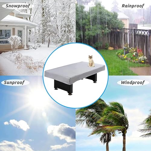 Cubierta rígida para mesa de billar impermeable de 7, 8 y 9 pies para exterior e interior 6