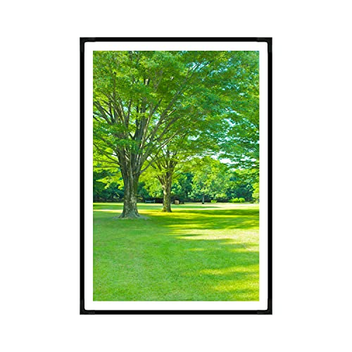 Image of Vastu Vardan Green Scenery Painting With Frame | Natural Paintings for Living Room | Size 54 x 40 cm | Wall Scenery for Bedroom, Office, Home Decor | Green Painting Artwork