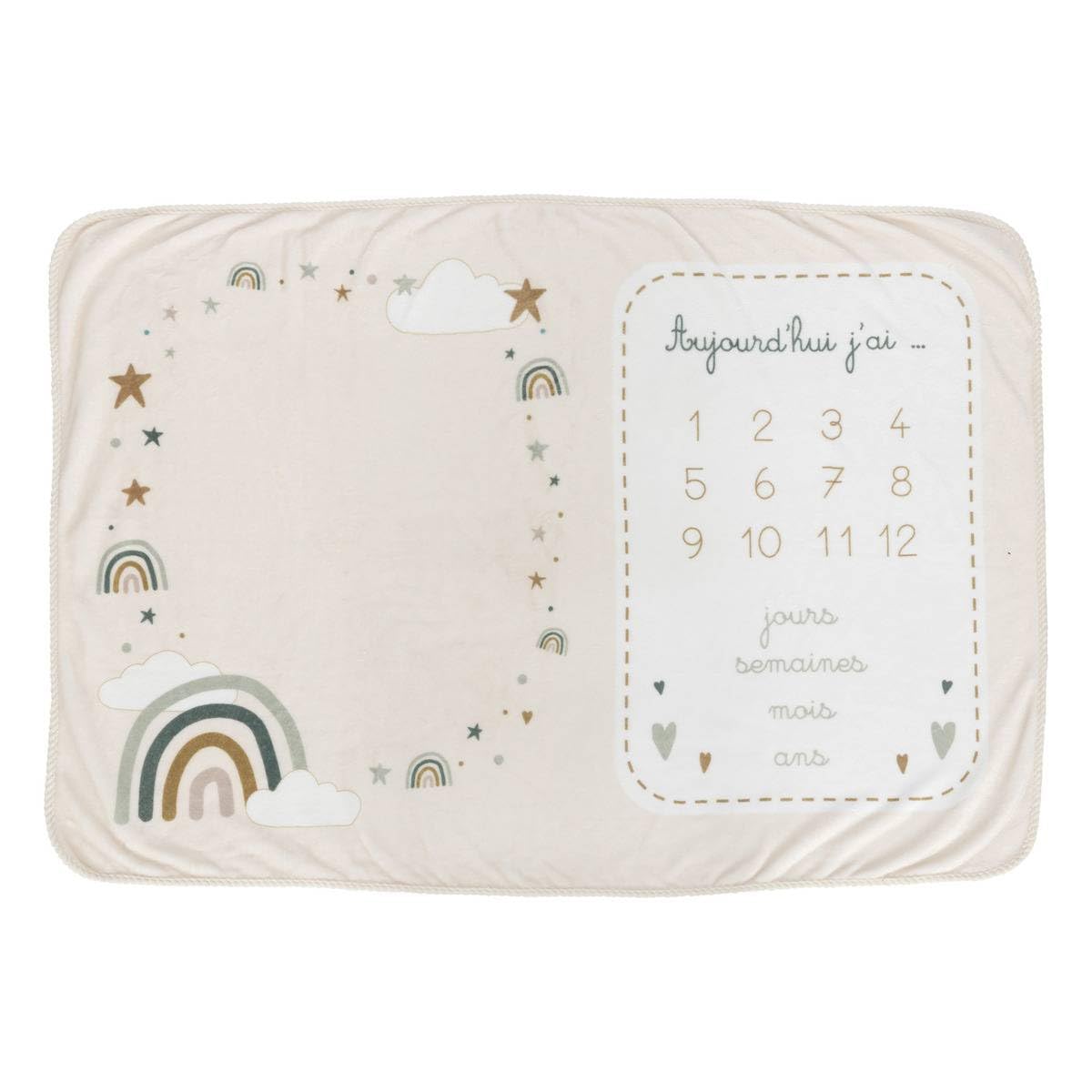 Atmosphera - Coffret Couverture Arc en Ciel 120x80cm