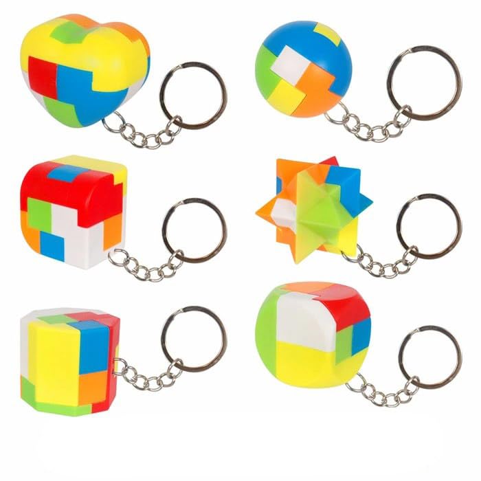 Amazon | 三洋堂 3D カラフルパズル キーホルダー 25個セット(sy4949