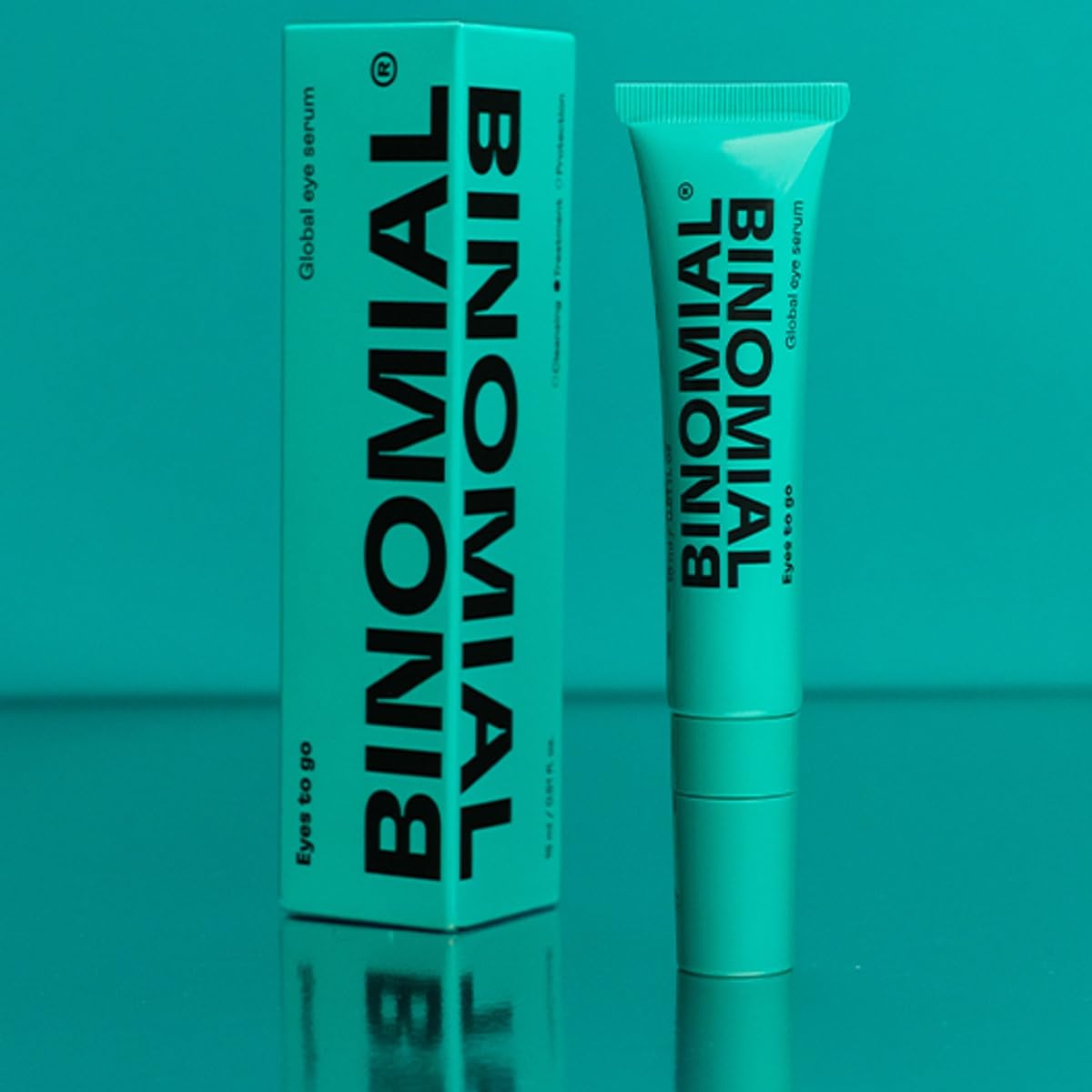 BINOMIAL - Eyes to Go | Contorno de Ojos con Cafeína | Sérum Facial con Ácido Hialurónico y Aloe Vera | Tratamiento Hidratante y Antibolsas | Skincare | 15ml