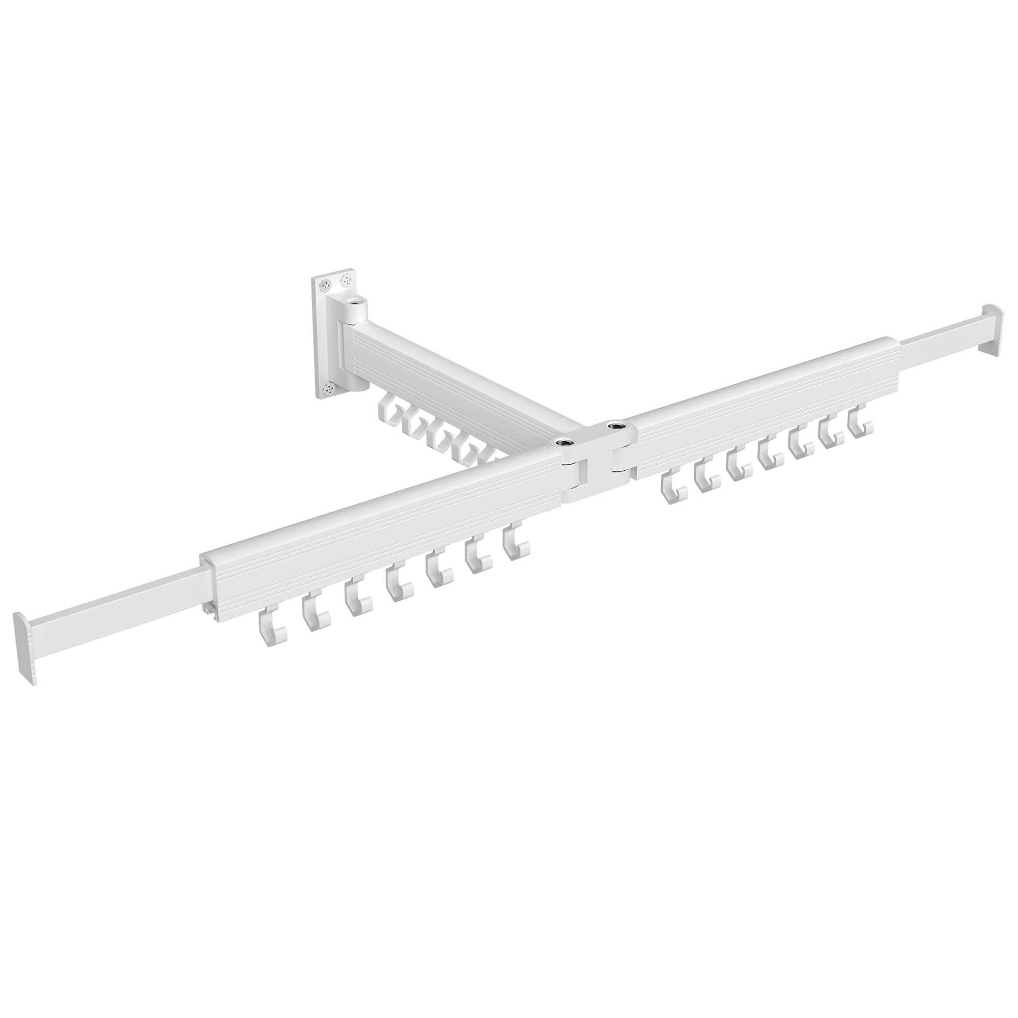 SONGMICS Wall-Mounted Extendable Clothes Drying Rack