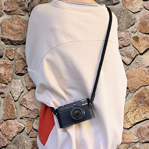 ToopMount Alça para câmera, alça de ombro paracord, corda redonda tecida com fechos de metal, alça d