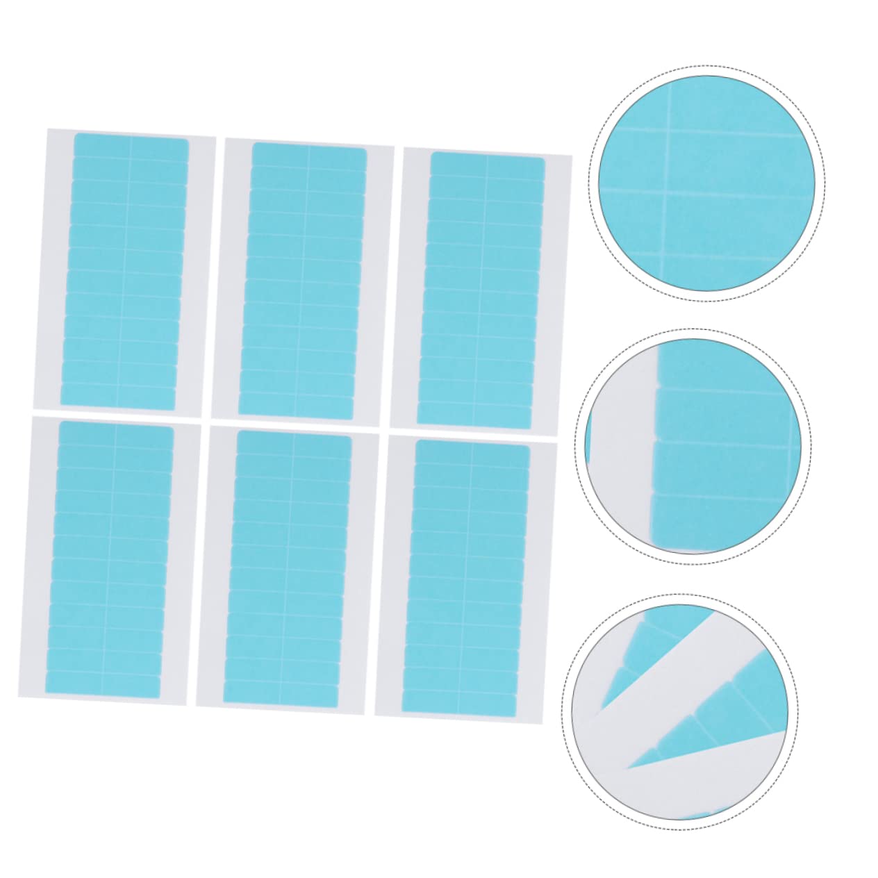 WEKADRIN Hair Extension Tape 6 Sheets/72pcs Double-Sided Replacement Tape High-Grade Pu Waterproof Gentle